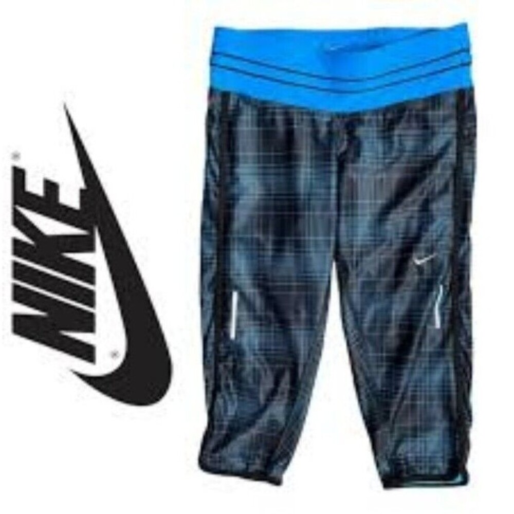 nike dri fit running capri medium Blue Pullon Drawstring Zip Pocket @Z